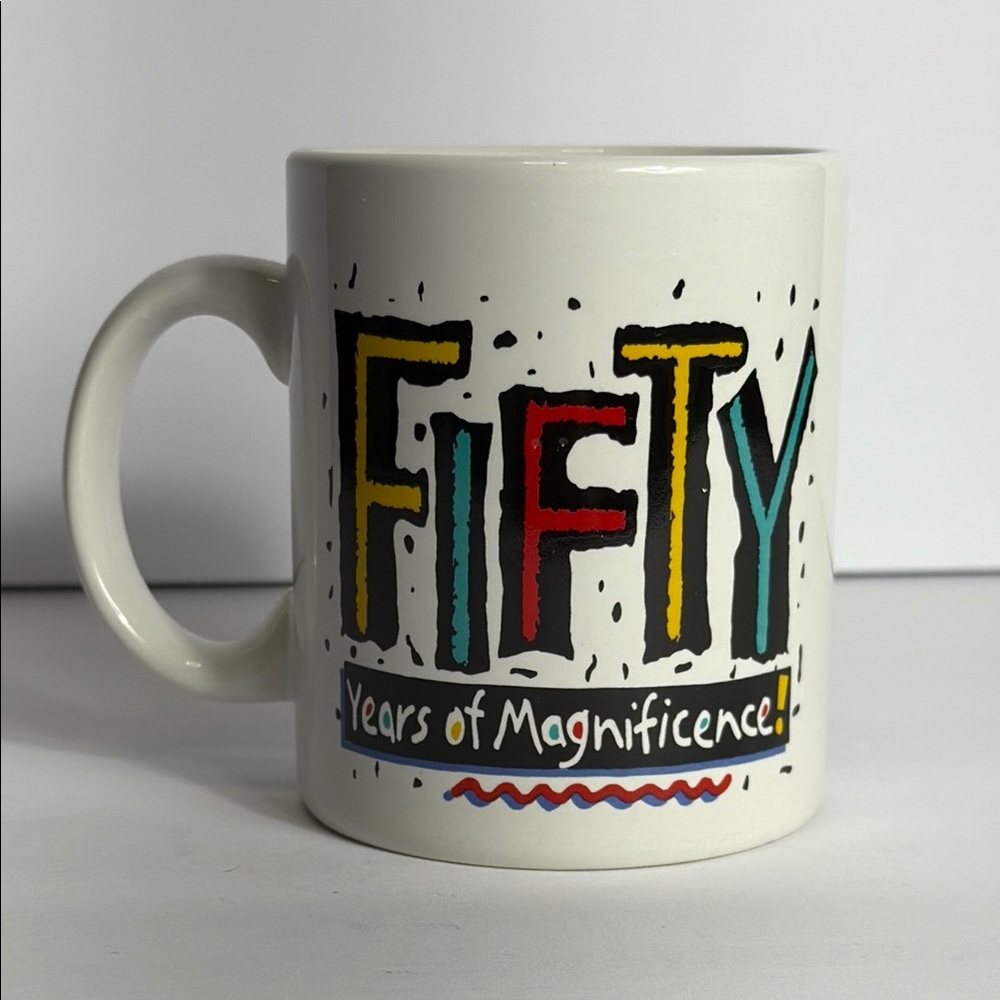 Vintage Fifty Years of‎ Magnificence Mug